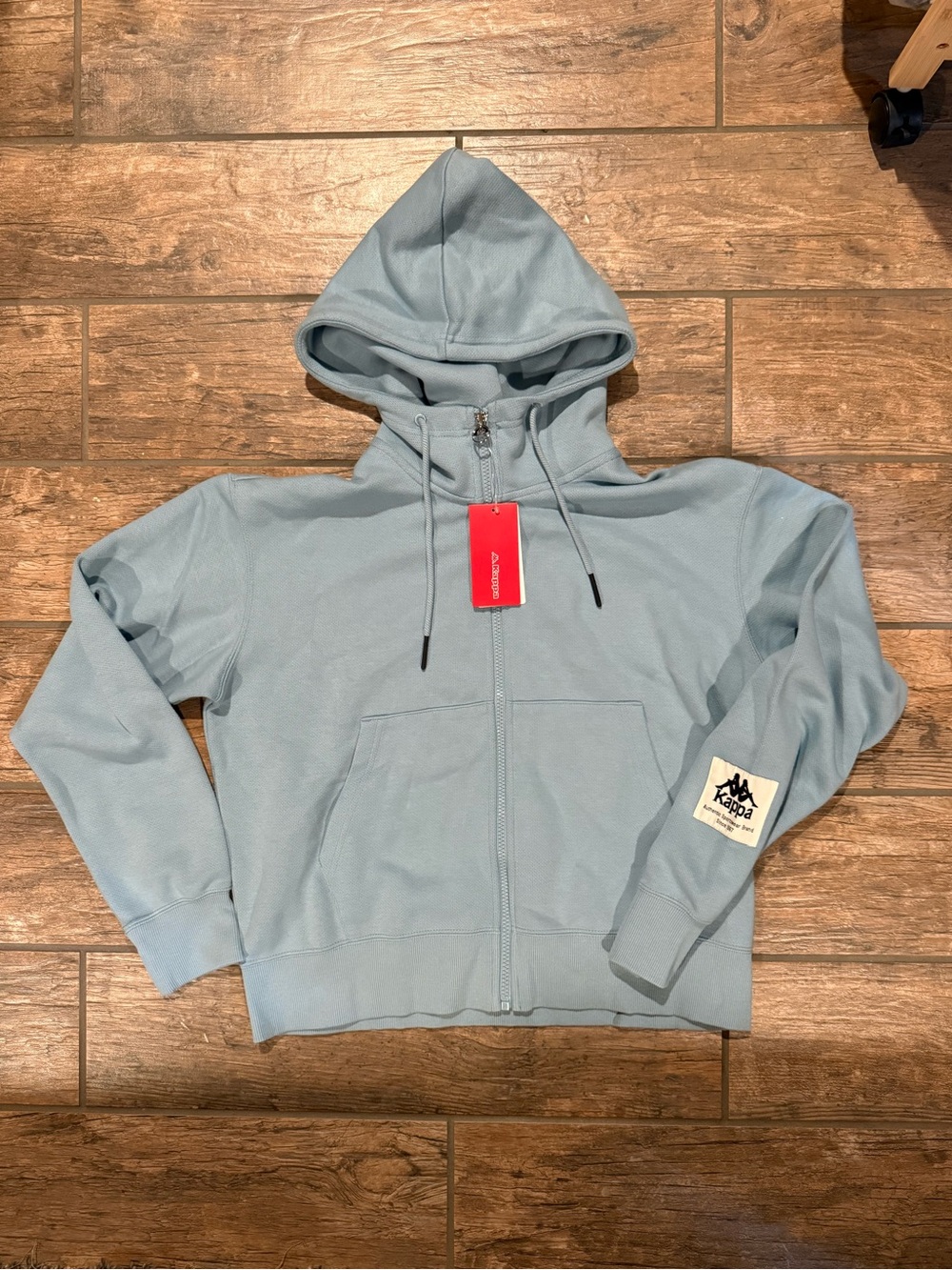 Kappa Pale Blue Logo Patch Sweatshirt
